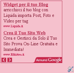Annuncio nella sidebar