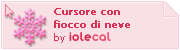 Cursore con fiocco di neve