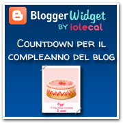 Countdown per il compleanno del blog