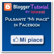 Come inserire nel blog il pulsante Mi piace di Facebook