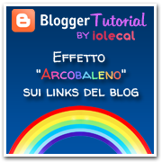 Effetto arcobaleno sui links del blog