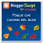 Foglie che cadono nel blog