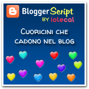 Cuoricini che cadono nel blog