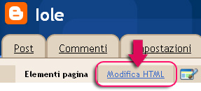 Modifica HTML