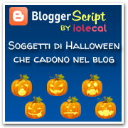 Soggetti di Halloween che cadono nel blog