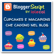 Cupcakes e macarons che cadono nel blog