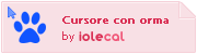 Cursore con orma