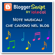 Note musicali che cadono nel blog