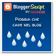 Pioggia che cade nel blog