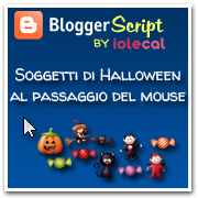 Soggetti di Halloween al passaggio del mouse