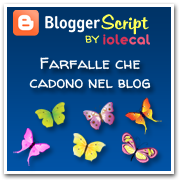 Farfalle che cadono nel blog