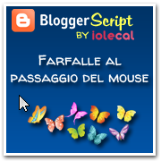 Farfalle al passaggio del mouse