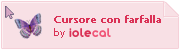Cursore con farfalla