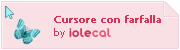Cursore con farfalla