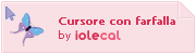 Cursore con farfalla