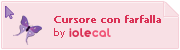 Cursore con farfalla