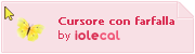 Cursore con farfalla