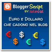Euro e Dollaro che cadono nel blog per Vilma