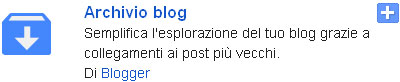 gadget Archivio blog