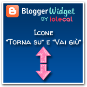 Icone su e giù