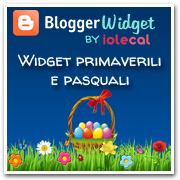 Widget Primavera e Pasqua