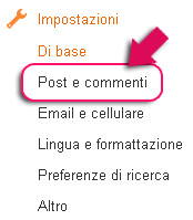 post e commenti