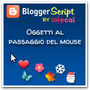 oggetti al passaggio del mouse