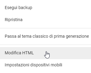 Modifica HTML