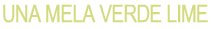 Una mela verde lime